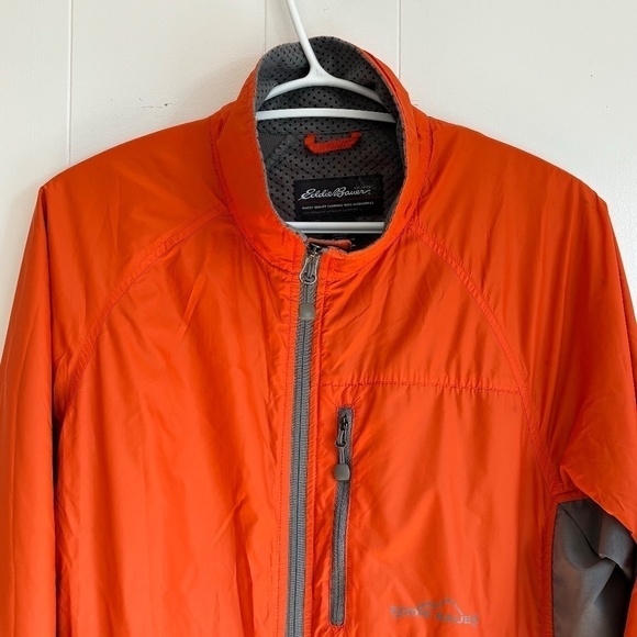 Eddie Bauer orange lightweight windbreaker size M - Picture 3 of 15